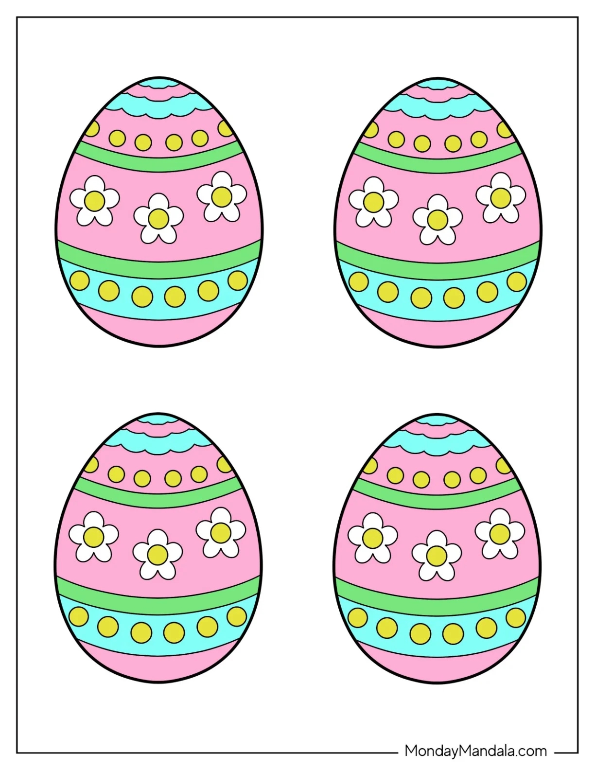 58 Easter Egg Templates Free PDF Printables 