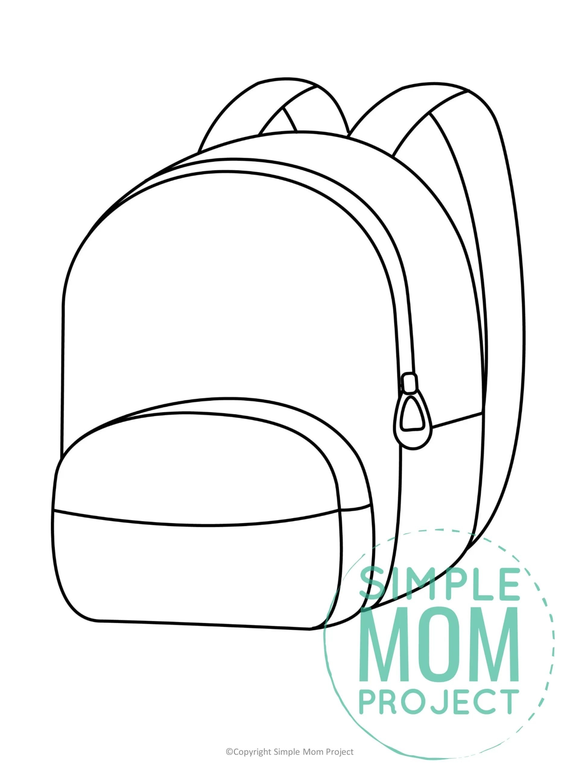 8 Backpack Template Ideas School Coloring Pages Diy Classroom Decorations Backpack Craft