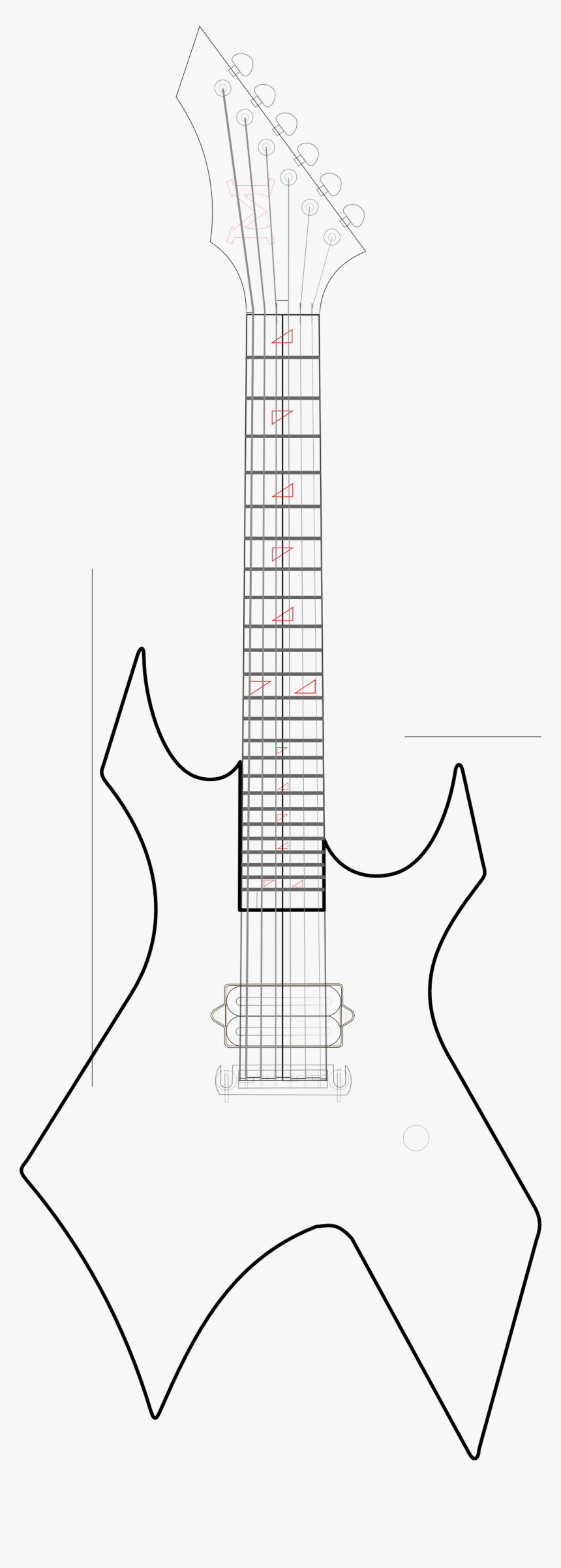 Acoustic Guitar Clipart Printable Metal Electric Guitar Templates HD Png Download Kindpng
