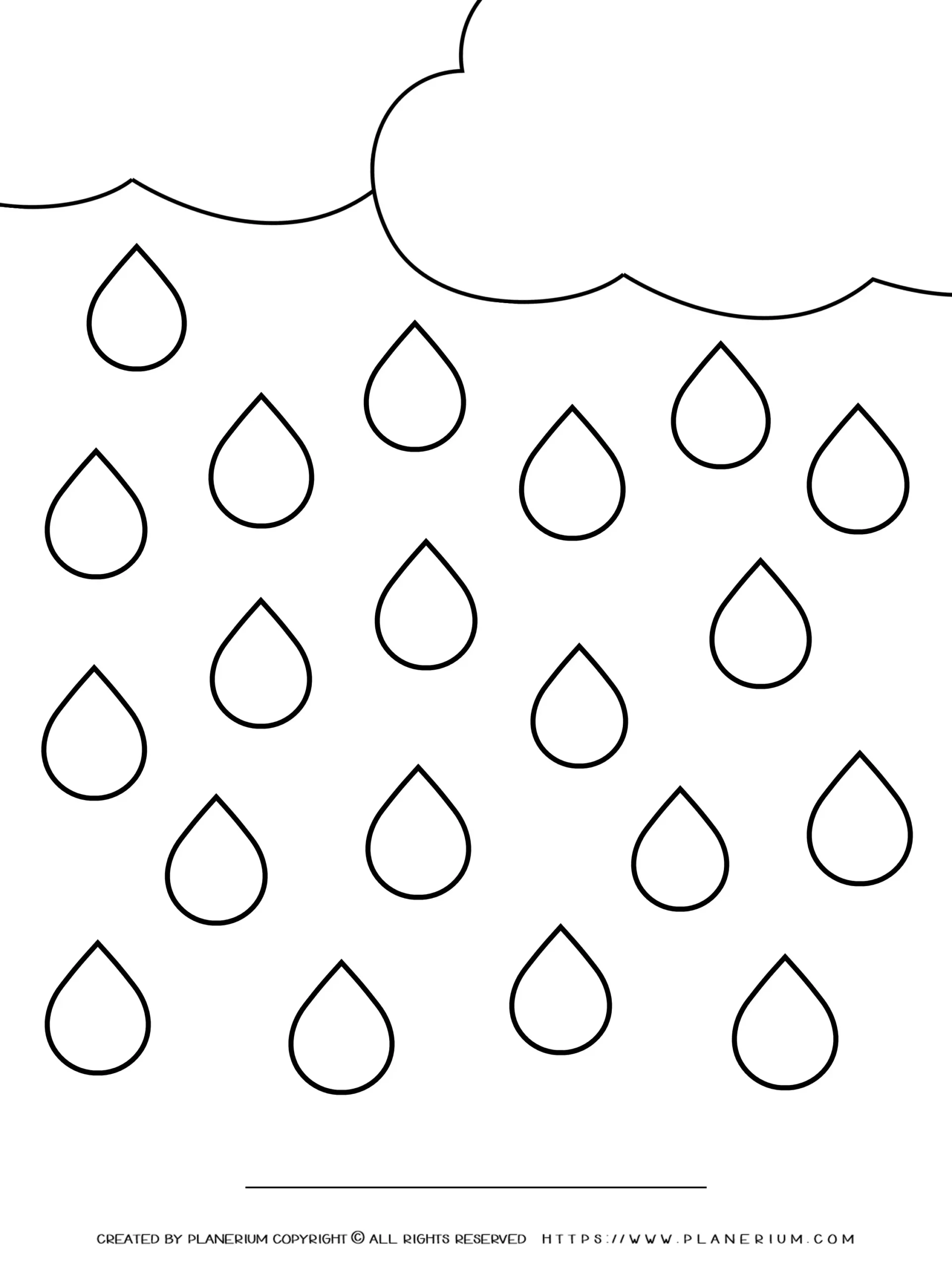 All Seasons Worksheet Twenty Raindrops Template Planerium