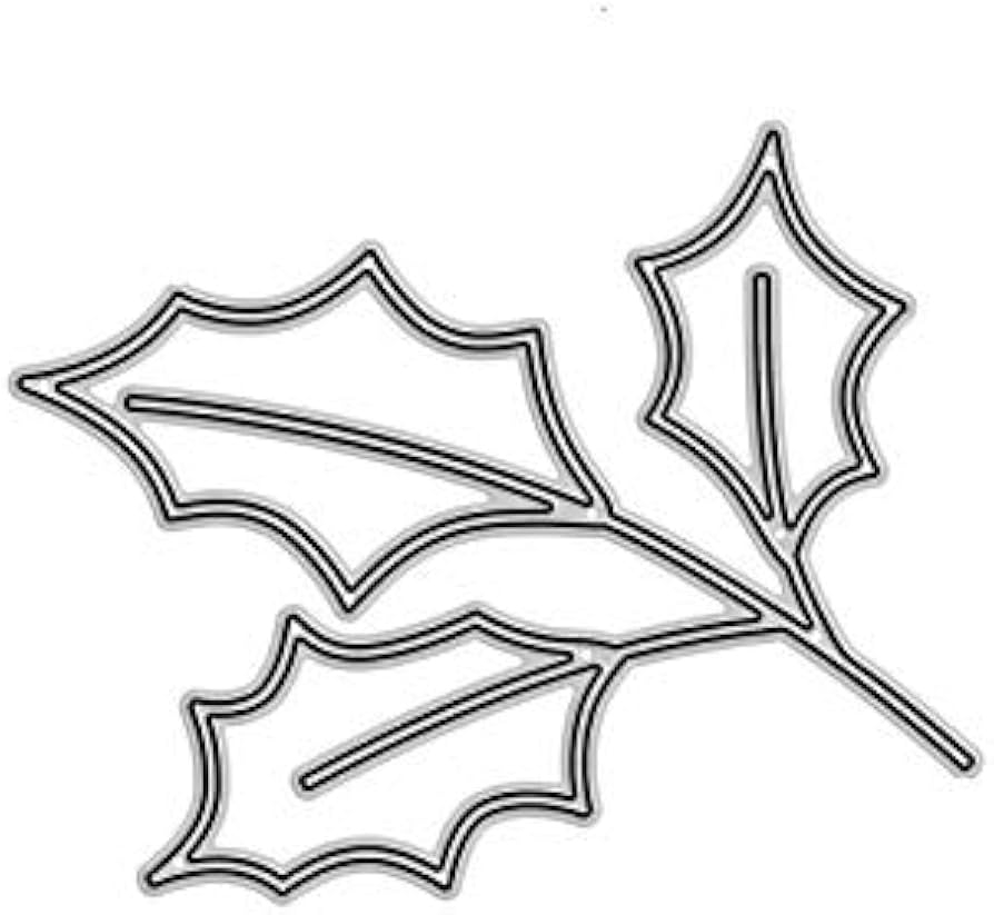 Printable Holly Leaf Template