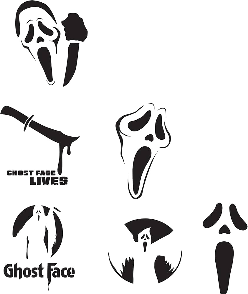 Free Printable Ghost Face Templates