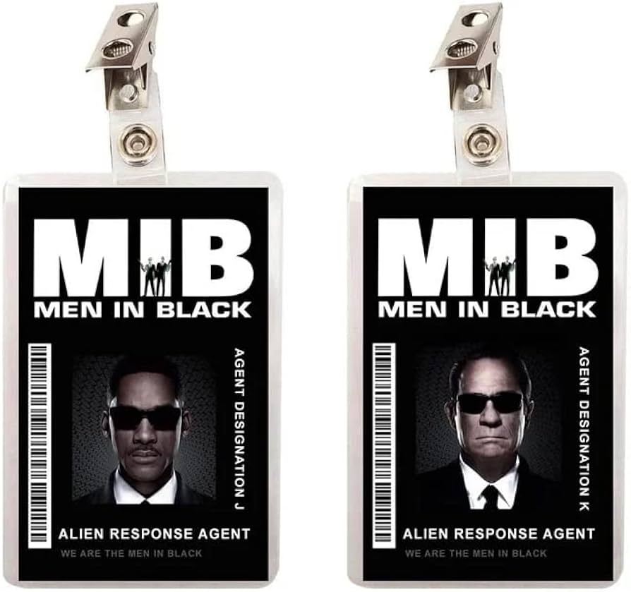 Amazon MIB Agent K J ID Set Of 2 ID Badges Office Products