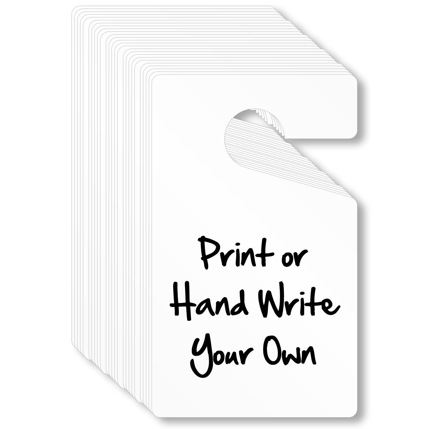 Amazon SmartSign Pack Of 25 5 X 3 Inch Blank Write on Printable Parking Permit Rearview Mirror Hang Tags 15 Mil PVC Vinyl White Blank Labeling Tags Office Products
