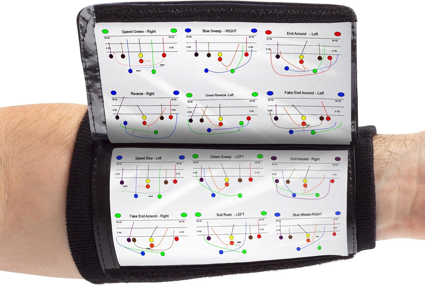 Amazon WristCoach QB Wrist Coach 5 Pack Play Sheets 30 Inserts With Template Sports Outdoors