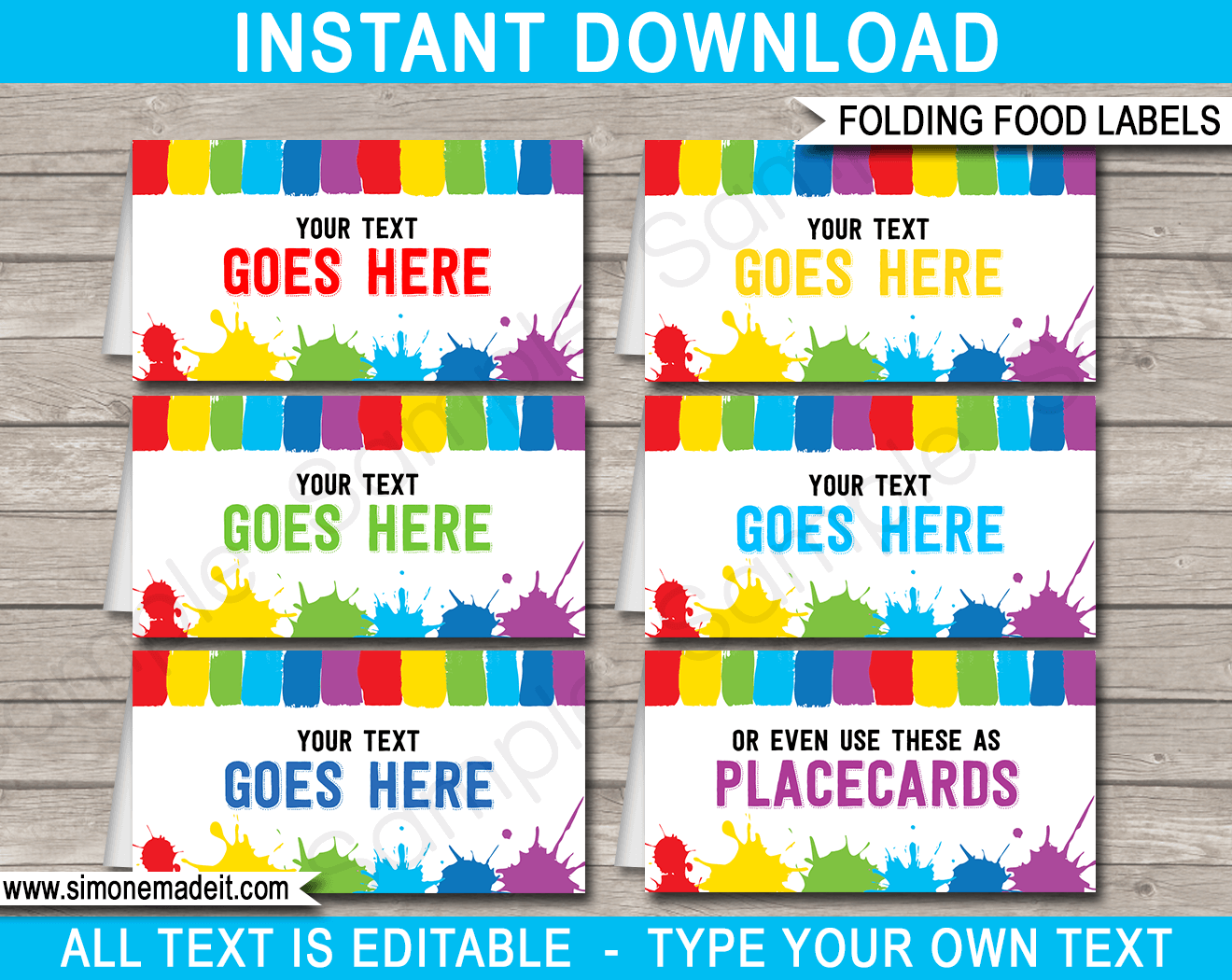 Free Printable Food Labels Templates