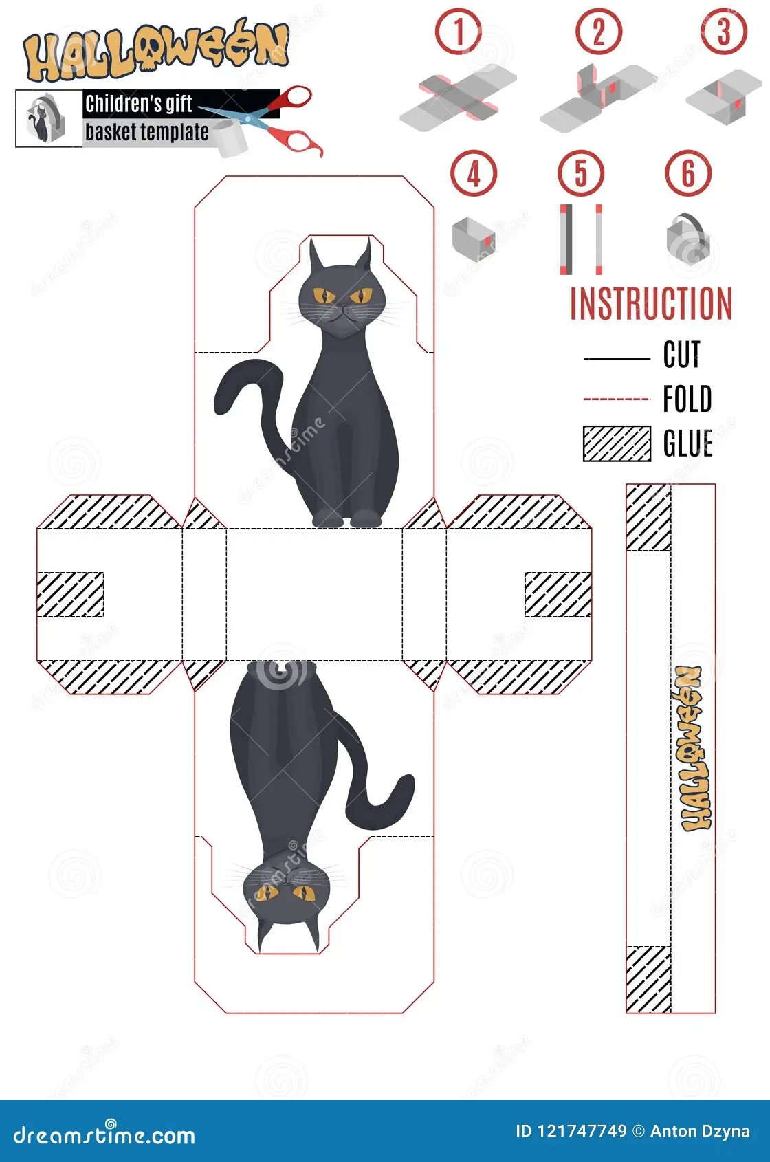 Printable Halloween Cat Template