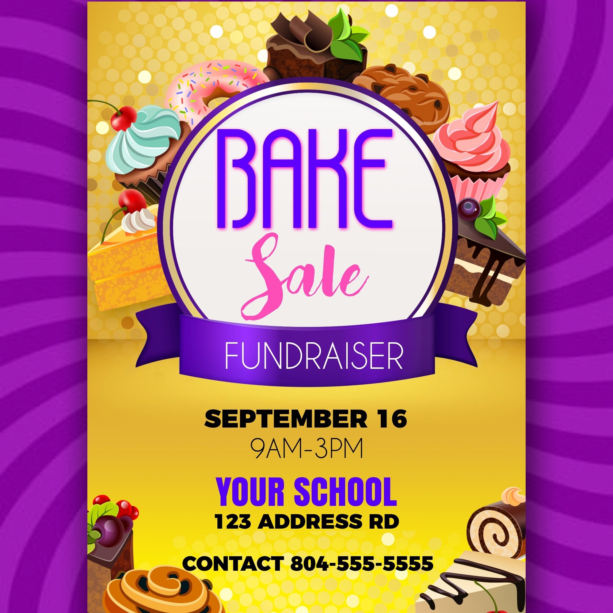 Free Printable Bake Sale Flyer Templates