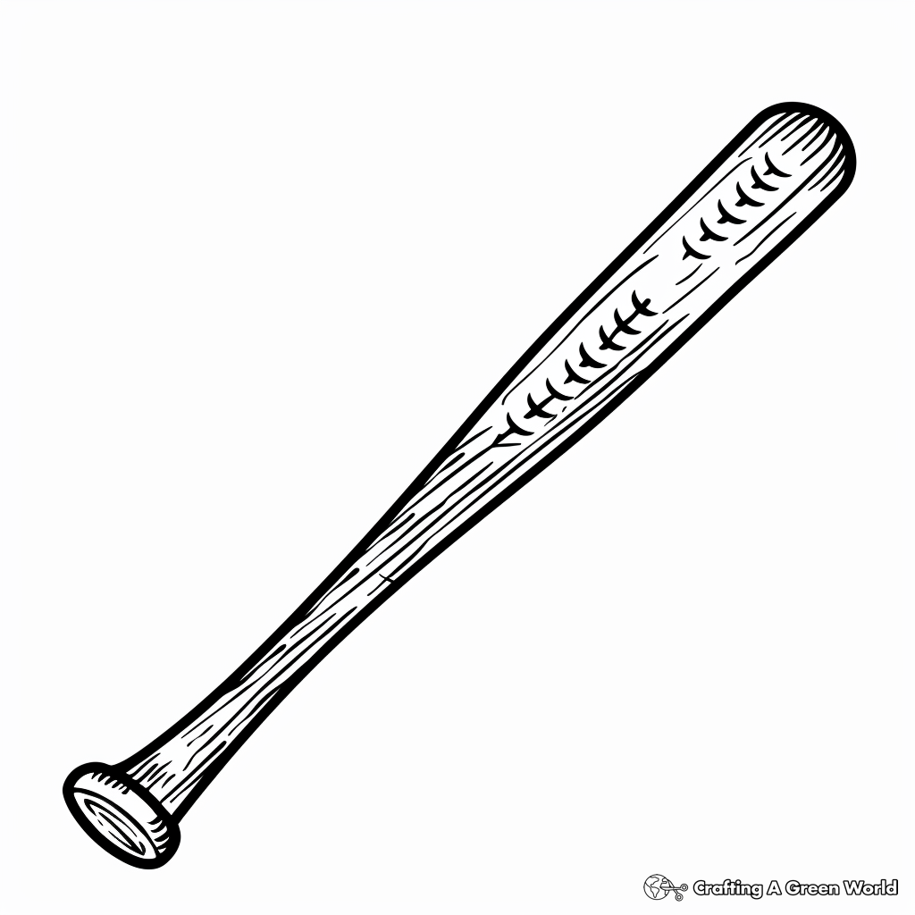 Baseball Bat Printable Template