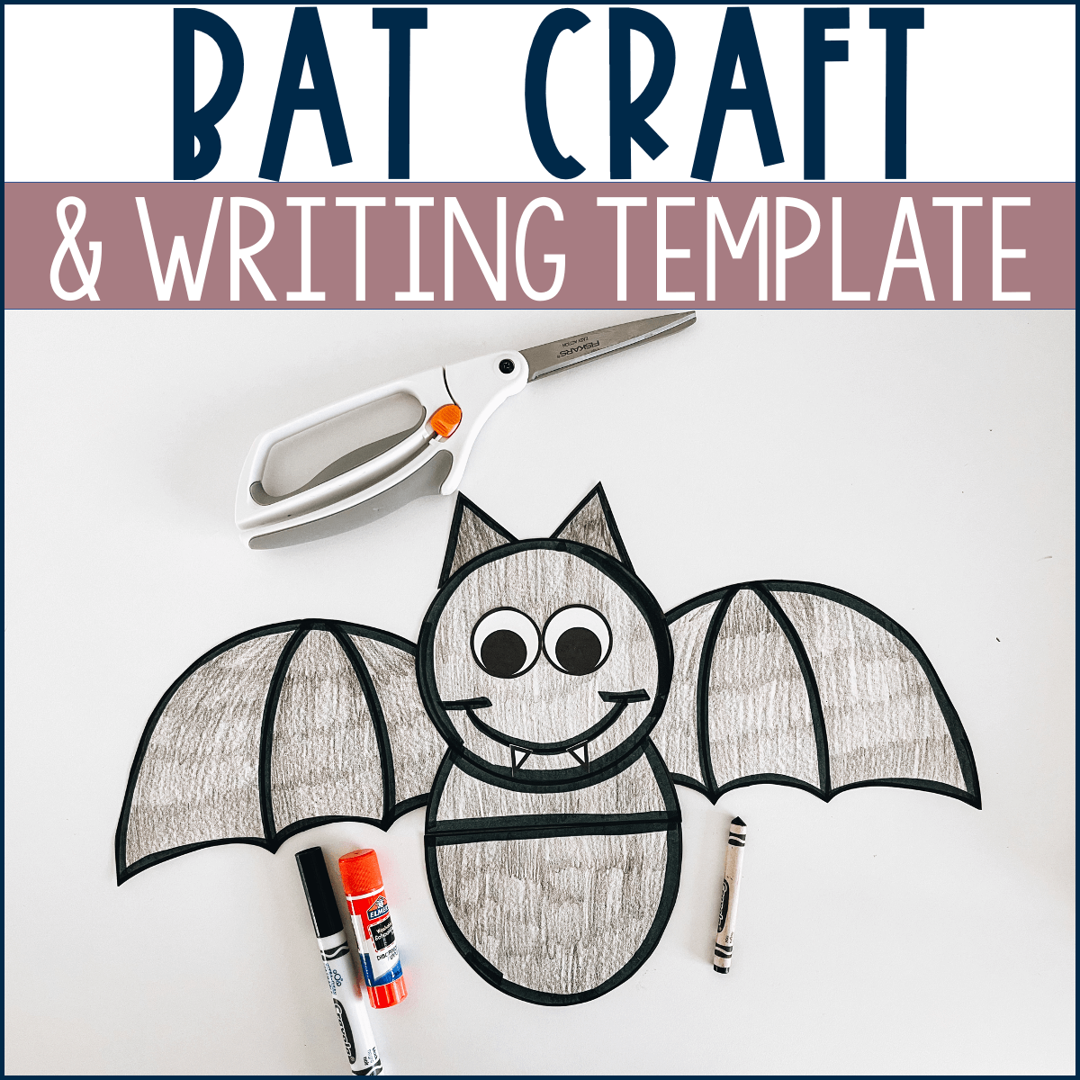 Bat Craft Writing Template Stephanie Nash A Touch Of Class