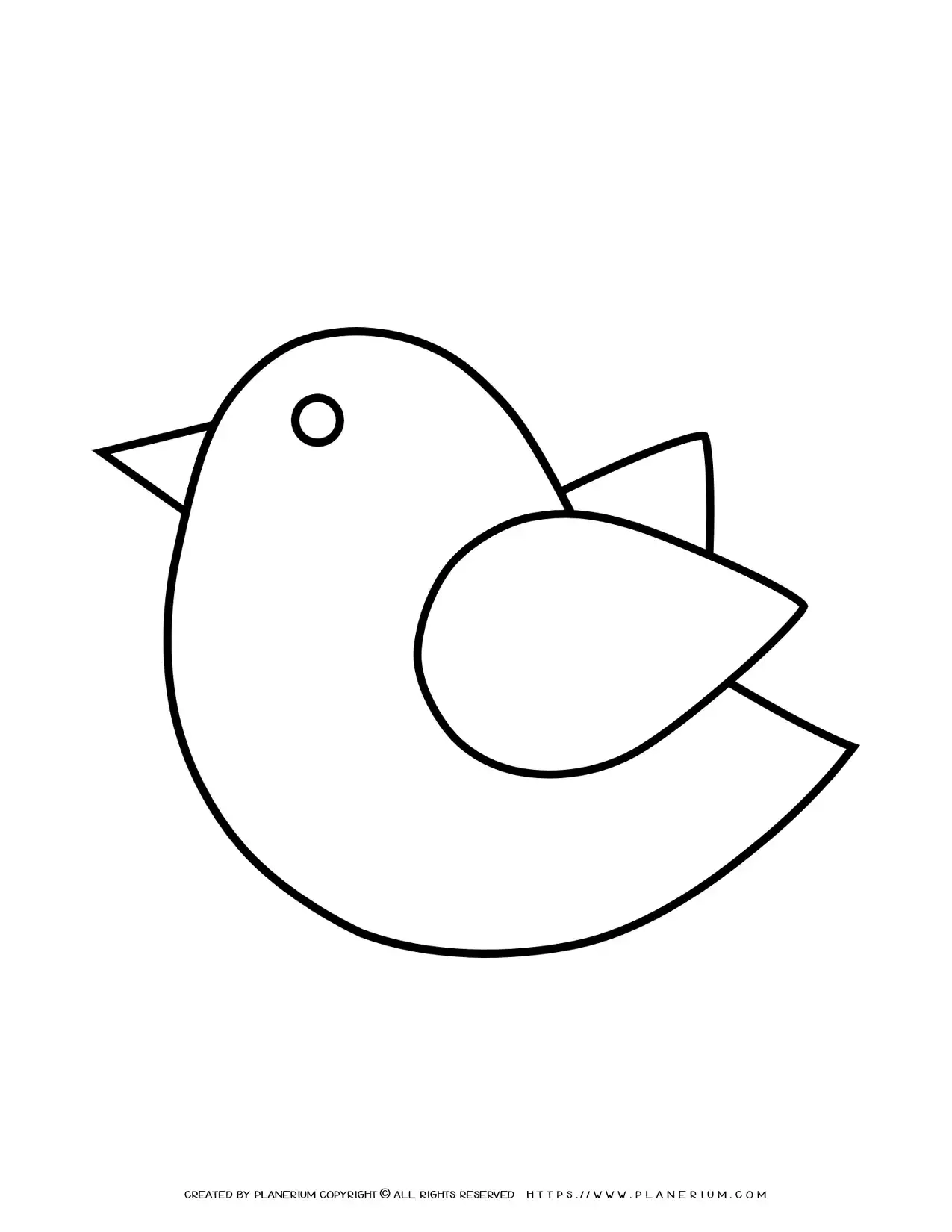 Bird FREE Printable Template Planerium