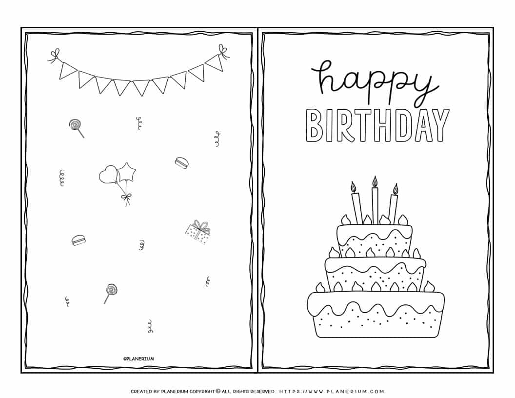 Birthday Cards Template Printable