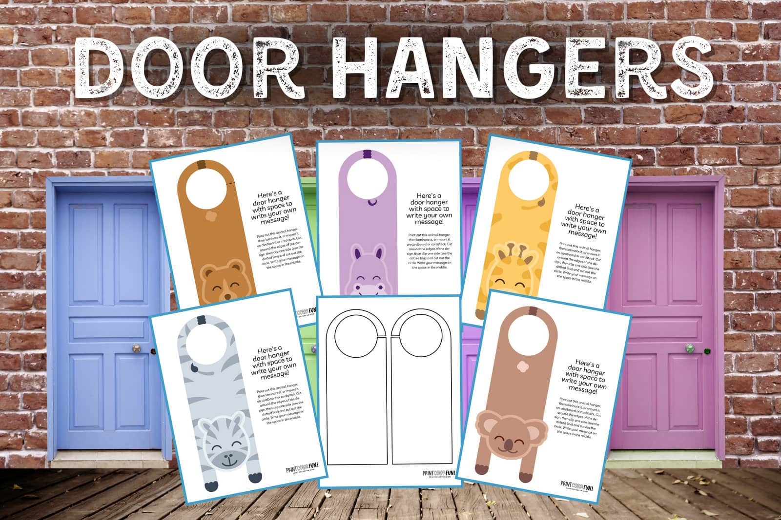 Blank Door Hanger Template Printables 10 Fun Facts Craft Ideas Learning Activities For Kids At PrintColorFun