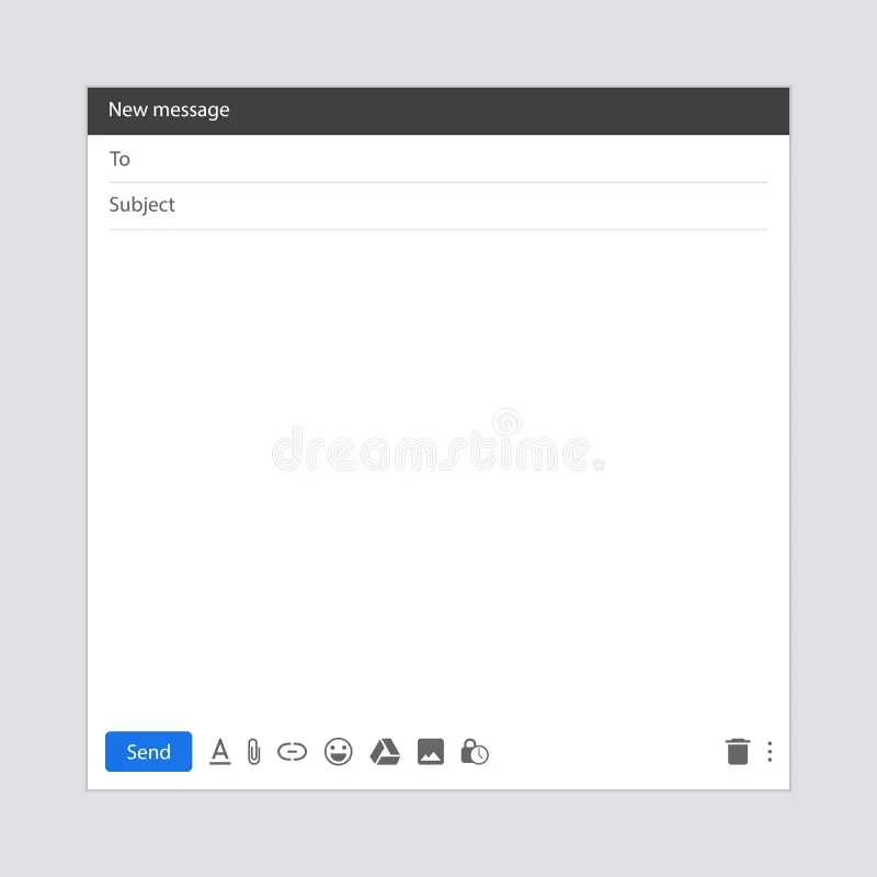 Blank Email Template Stock Illustrations 10 705 Blank Email 