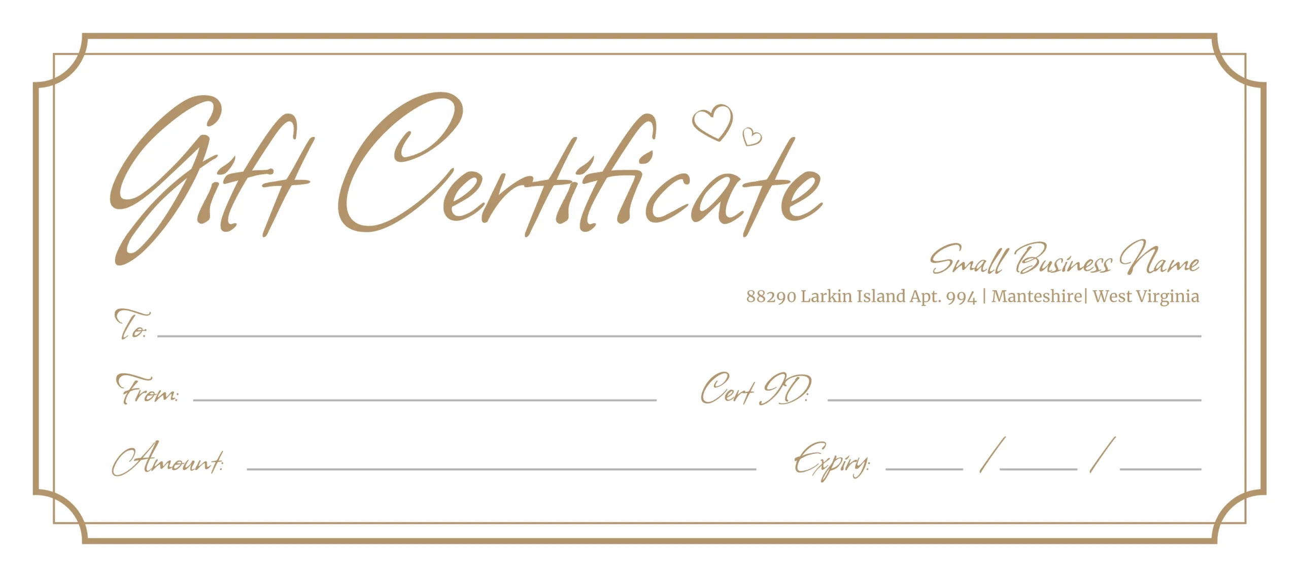 Blank Gift Certificate Free Google Docs Template Gdoc io 