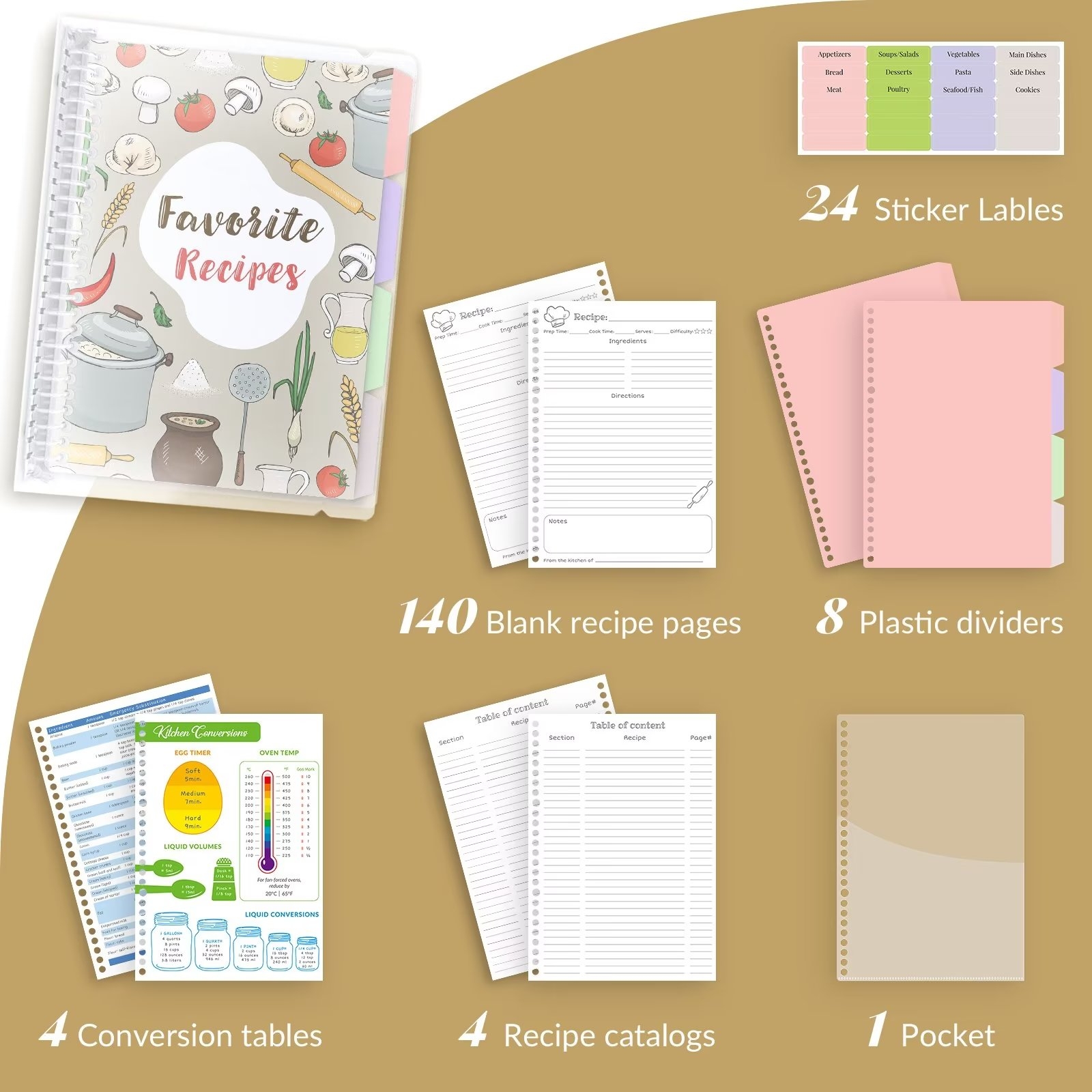 Free Printable Recipe Template 8.5 X 11