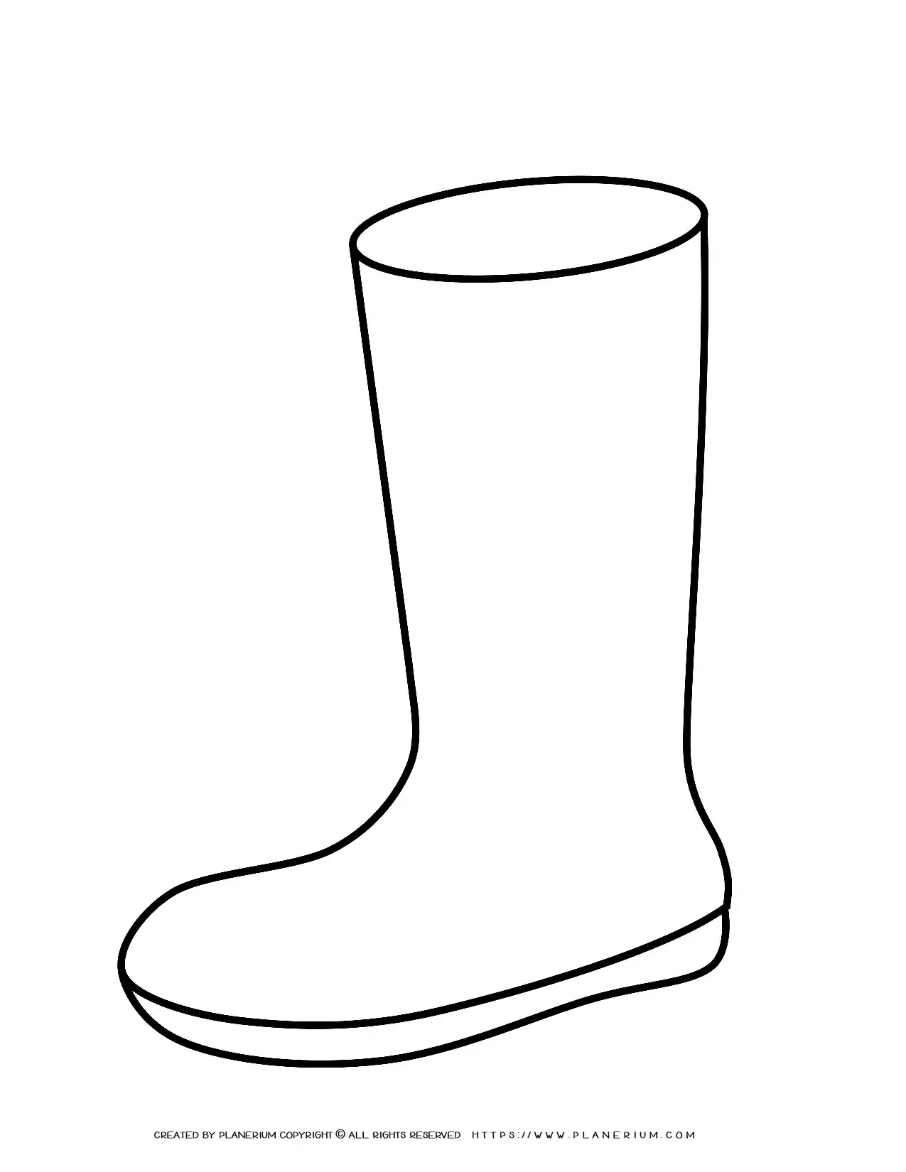 Boot FREE Printable Template Planerium