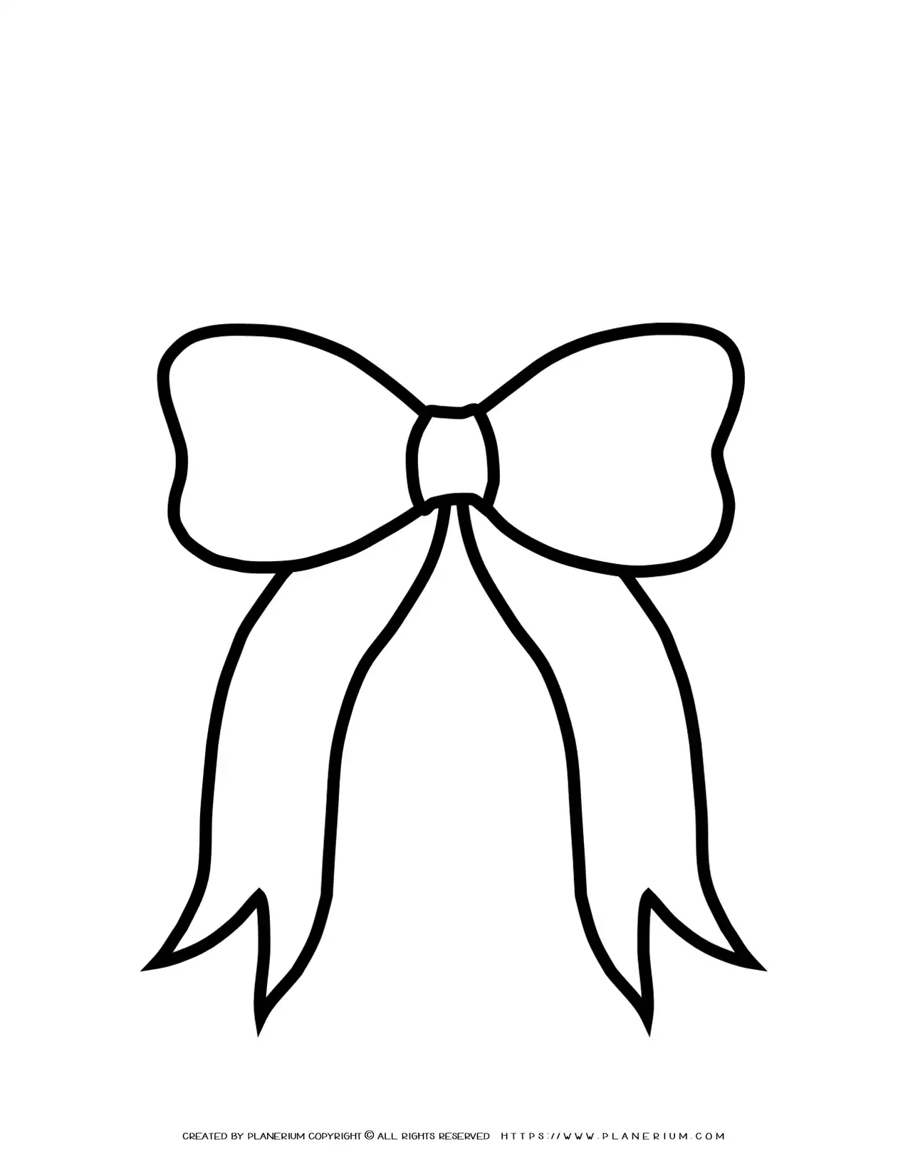 Bow FREE Printable Template Planerium