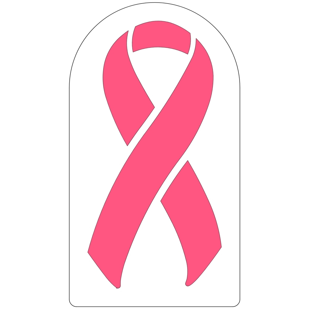 Breast Cancer Awareness Ribbon Stencil Newstripe