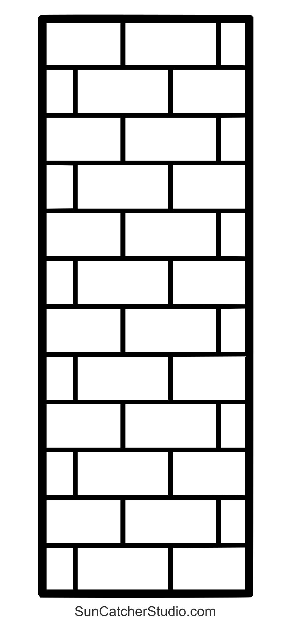Brick Template Printable
