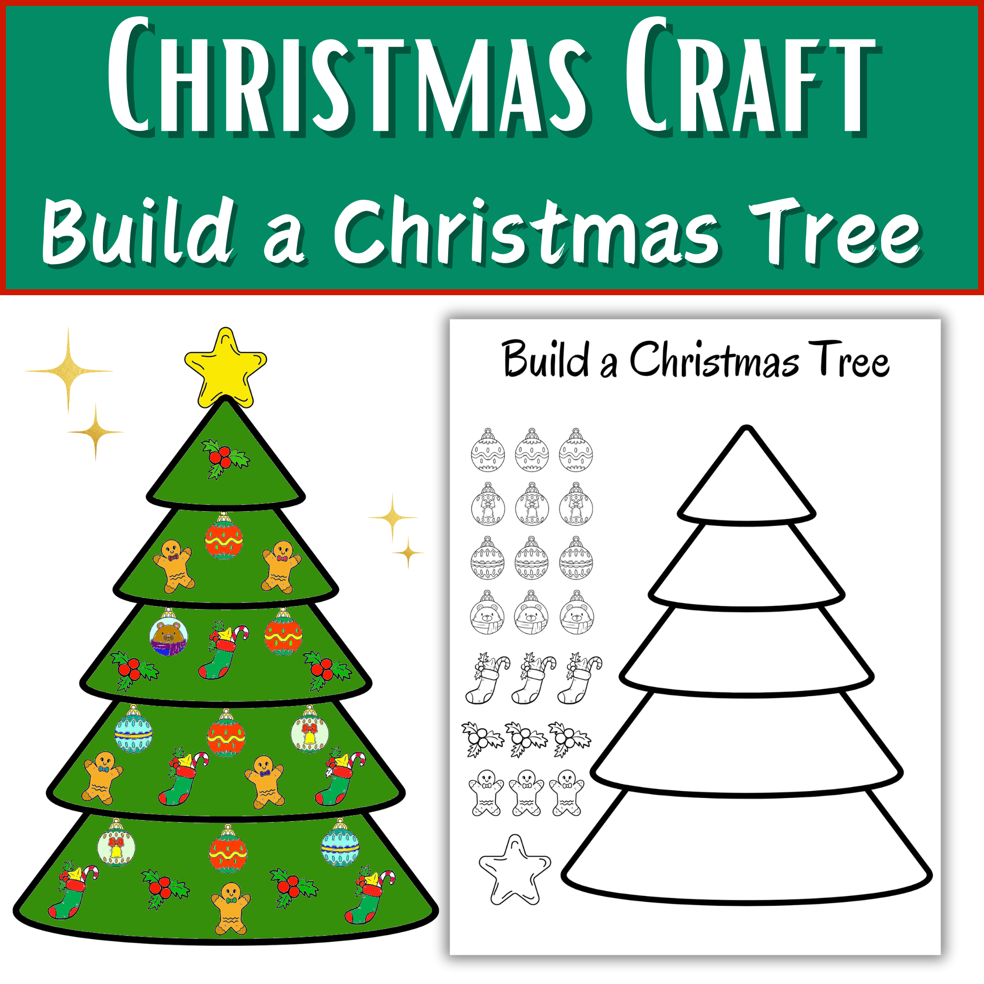 Printable Xmas Tree Template