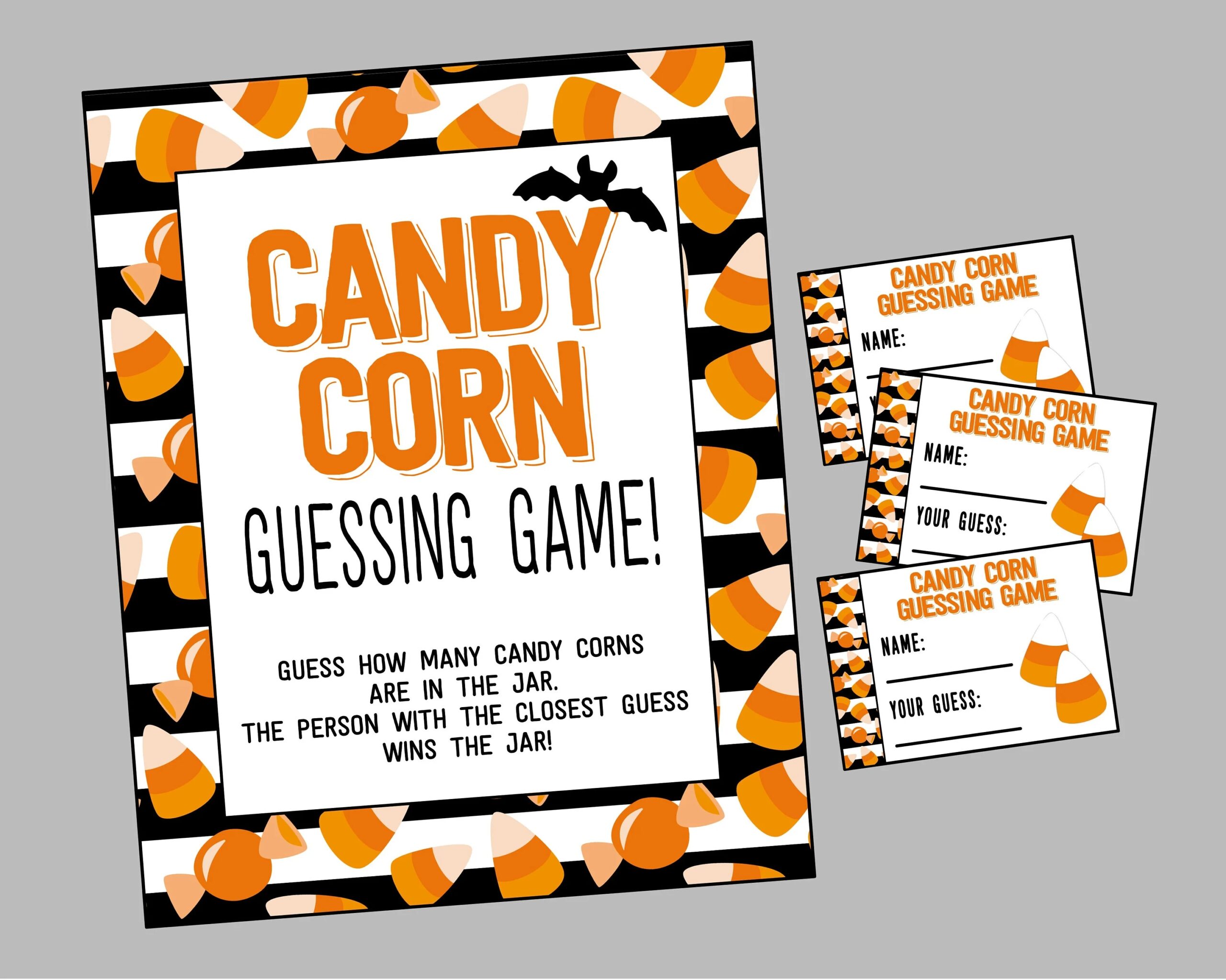 Free Printable Candy Guessing Game Template