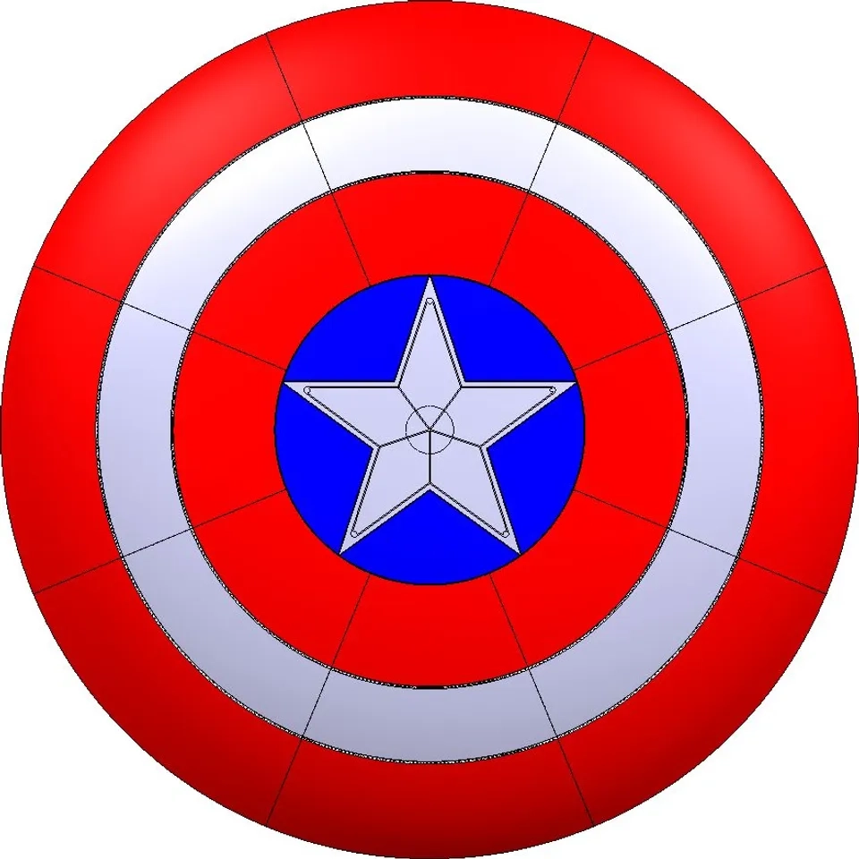 Captain America Shield Von That Engineering Guy Kostenloses STL Modell Herunterladen Printables