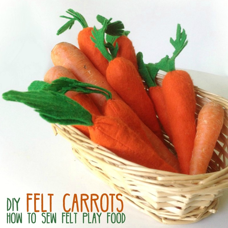 Carrot Template Free Felt Carrot Pattern AppleGreen Cottage