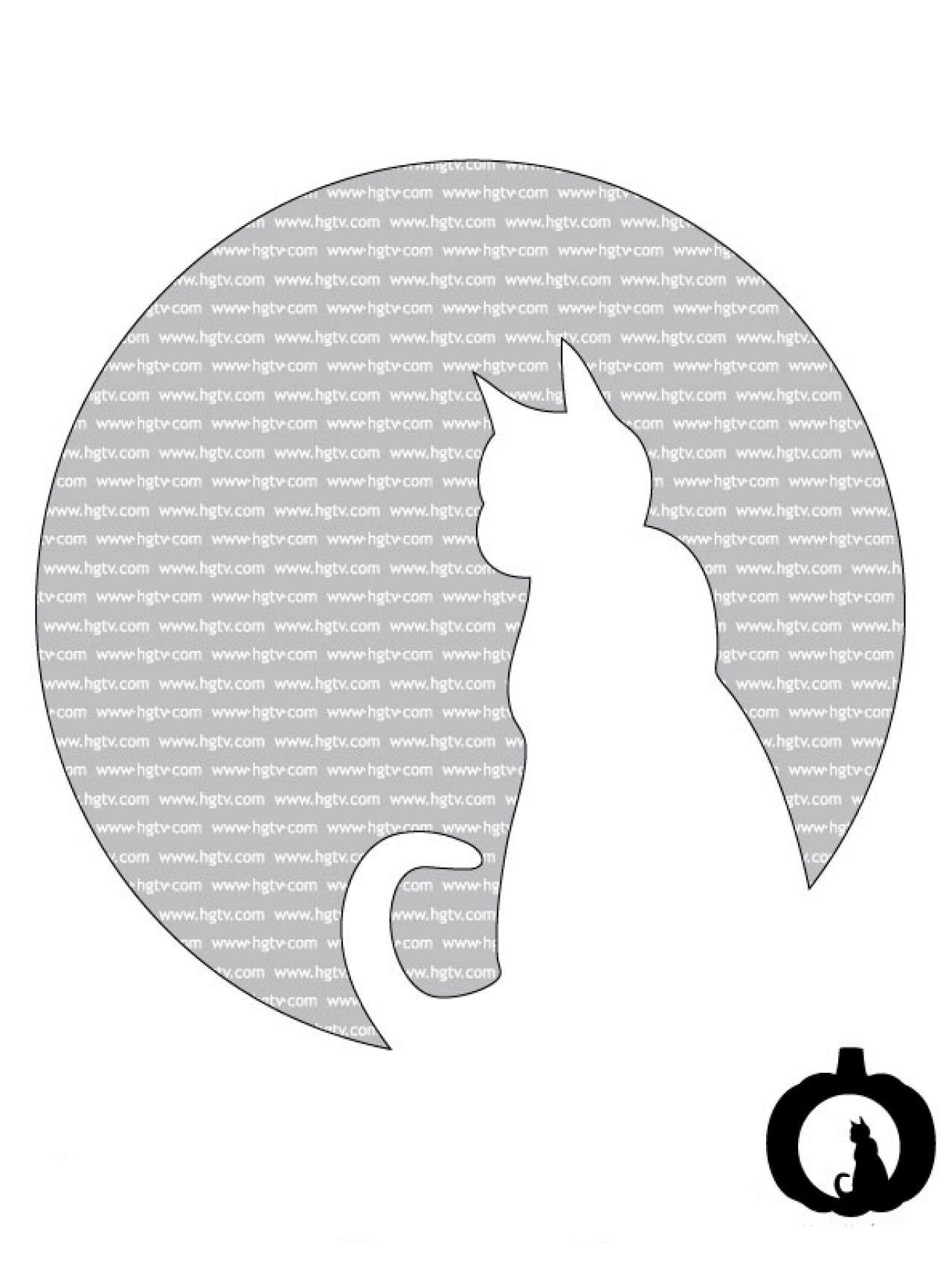 Cat Free Pumpkin Stencil Pumpkin Pattern Pumpkin Template Jack o lantern Stencil R PumpkinStencils