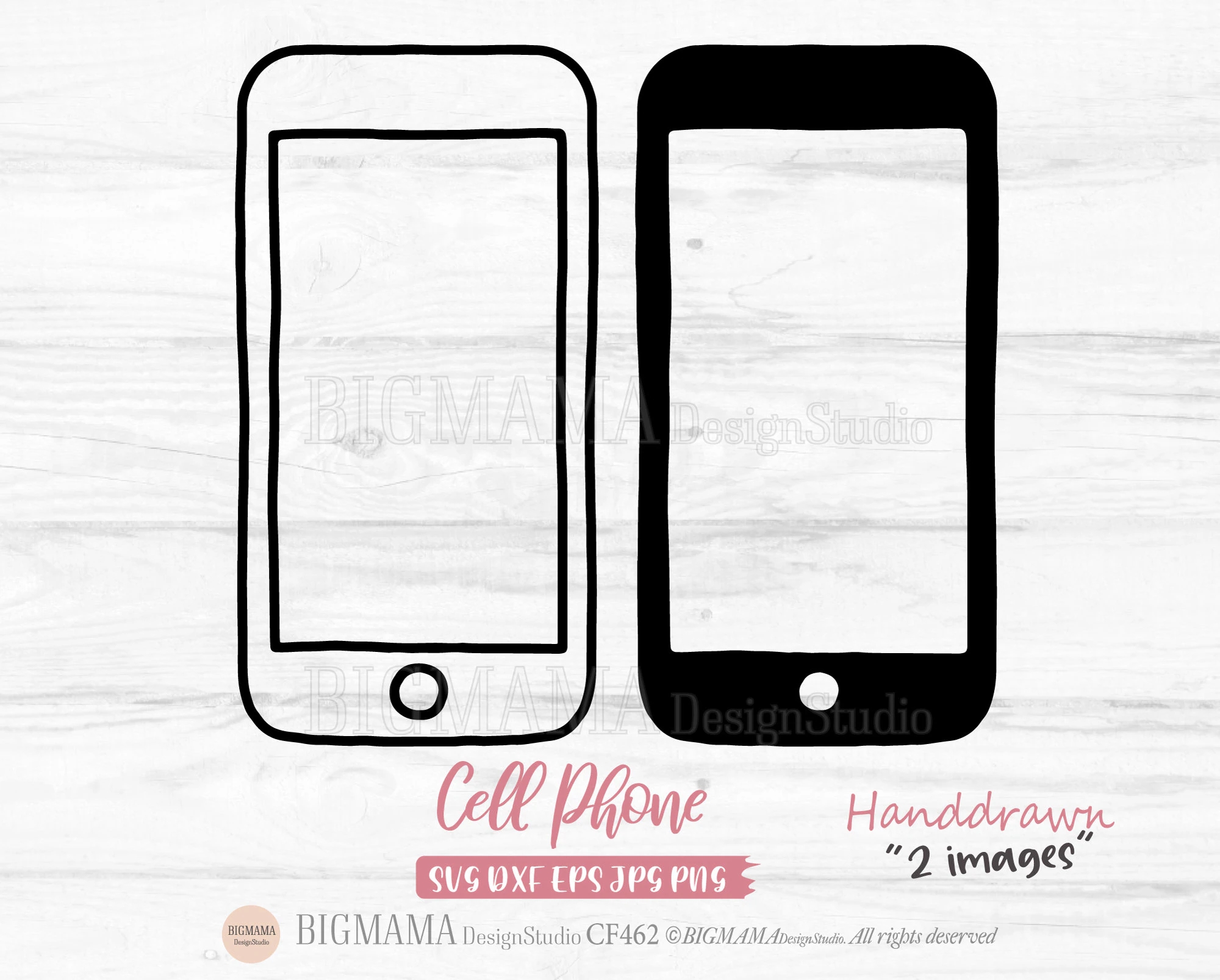 Cell Phone Svg smart Phone doodle mobile Deivce cell Phone Template smart Phone Frame outline cricut png cut File instant Download cf462 Etsy