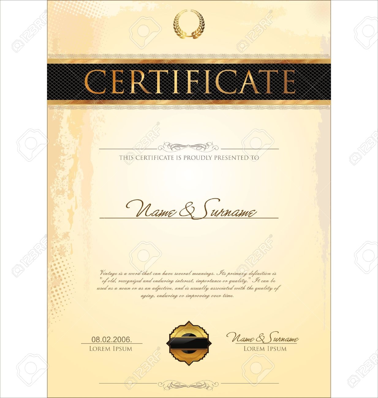Certificate Template Royalty Free SVG Cliparts Vectors And Stock Illustration Image 19137571 