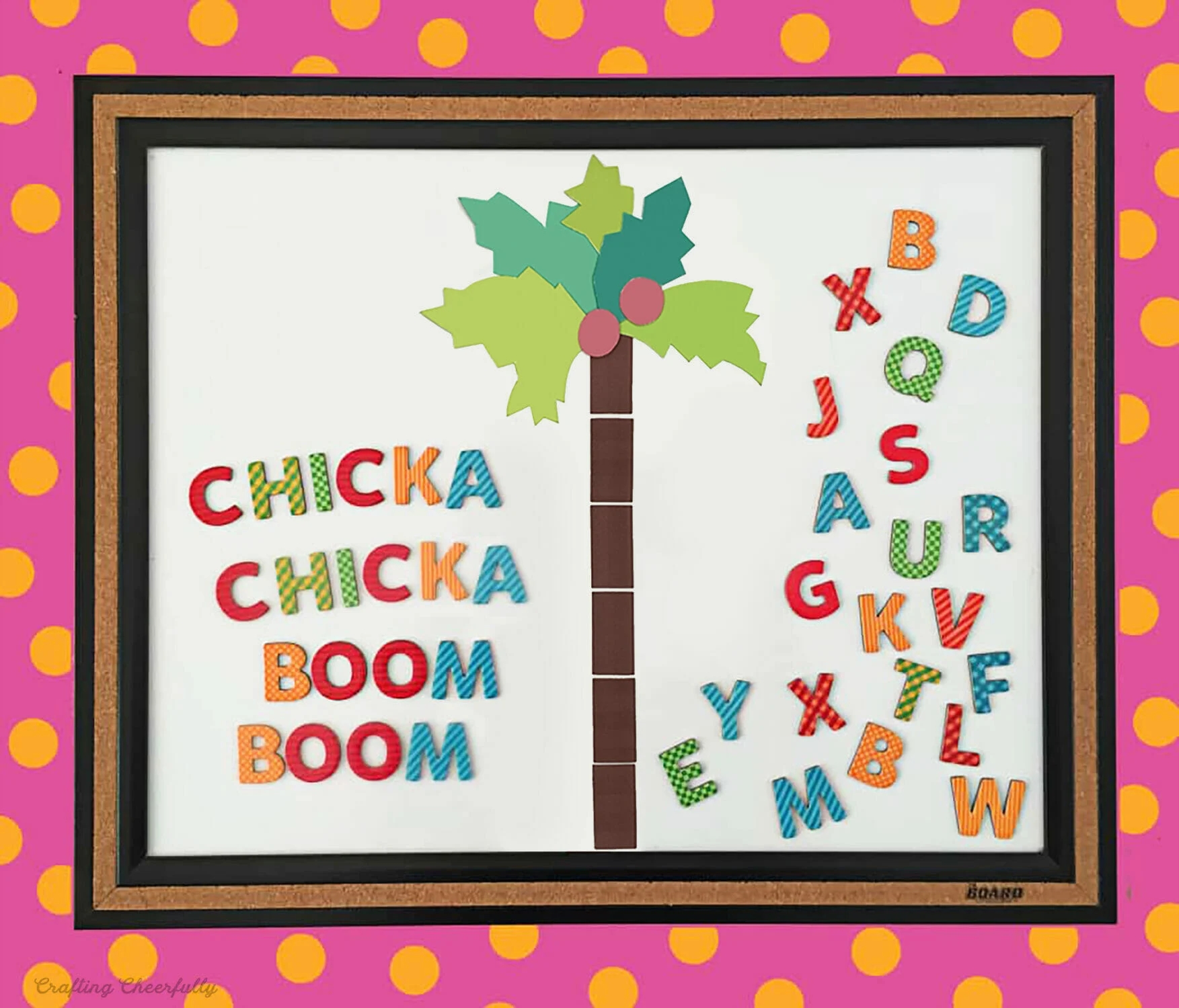 Chicka Chicka Boom Boom ABC Learning Board Crafting Cheerfully