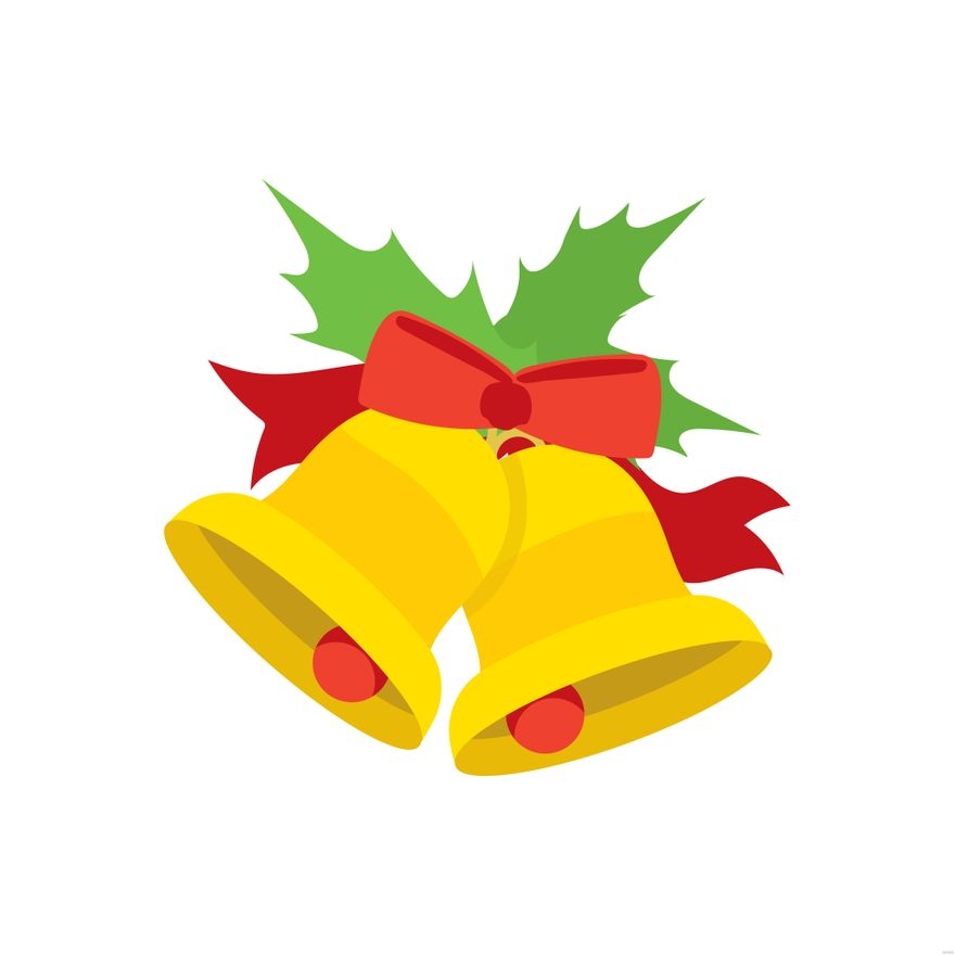 Christmas Bell Illustration In Illustrator SVG JPG EPS PNG Download Template