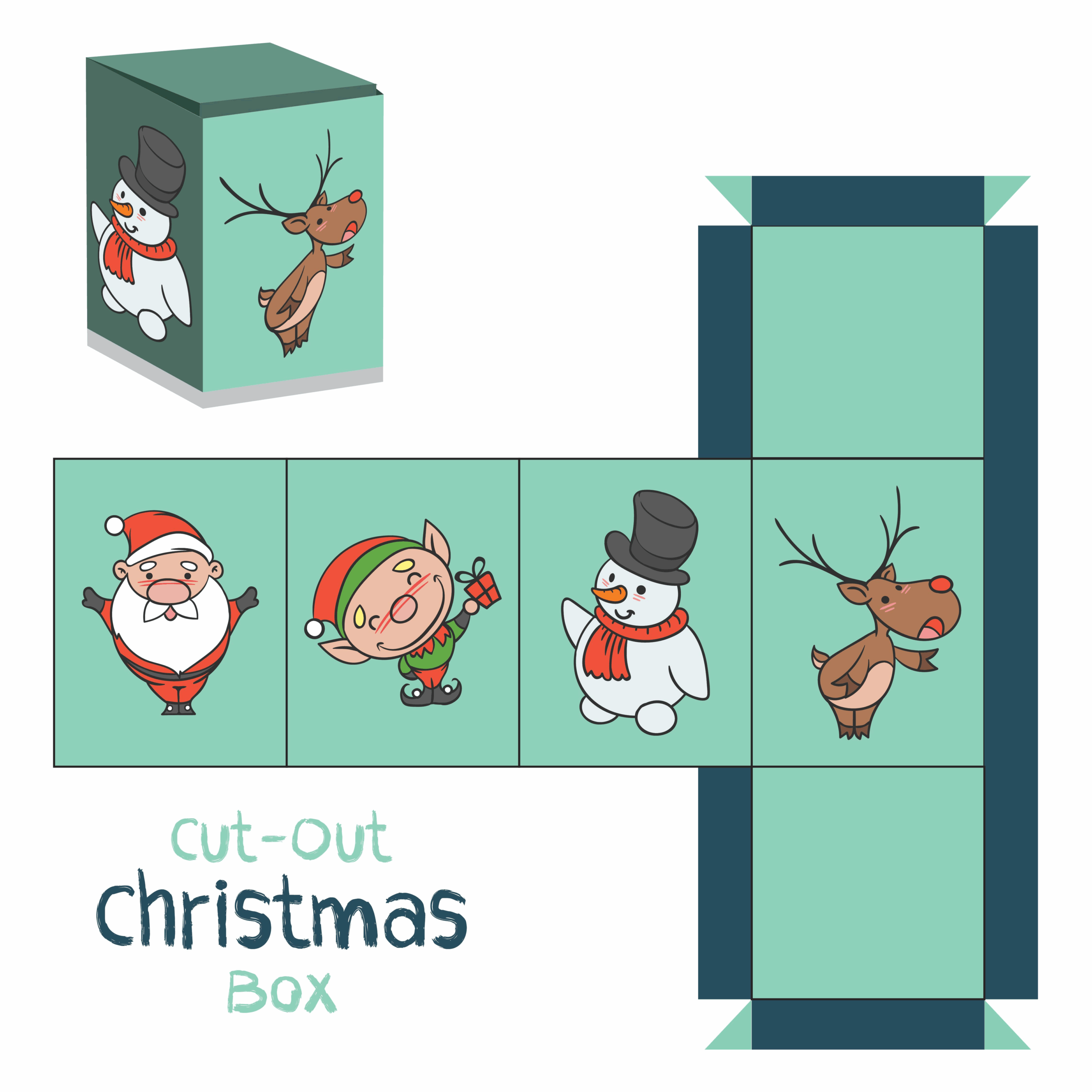 Free Printable Christmas Box Templates