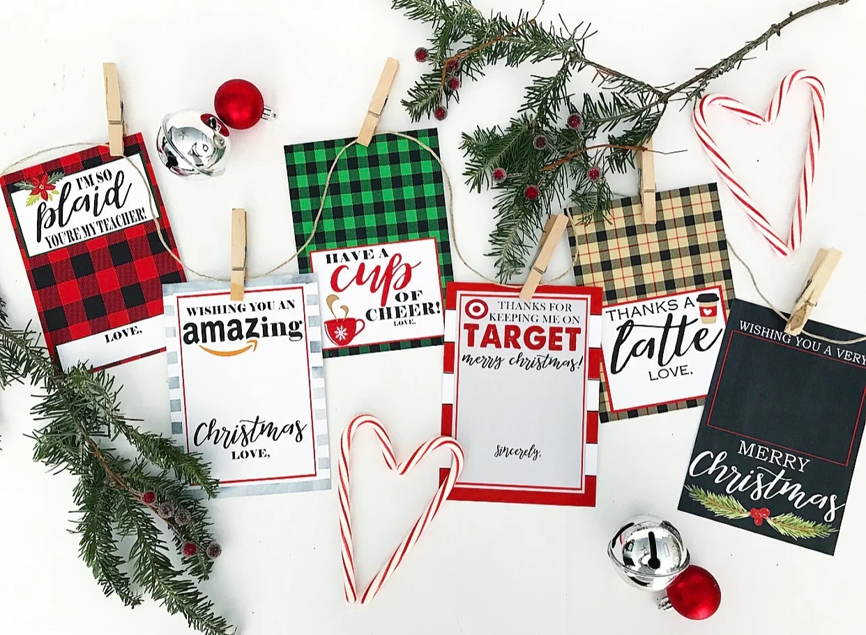 Christmas Gift Card Holder Free Printables Crisp Collective