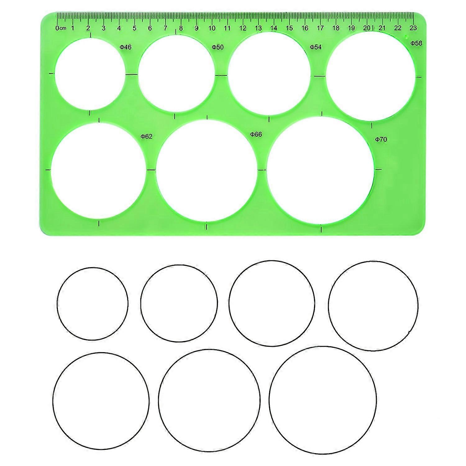 Circle Template 3 Pieces Plastic Circle And Oval Templates Measuring Templates Rulers Digital Drawing For Office Fruugo DK