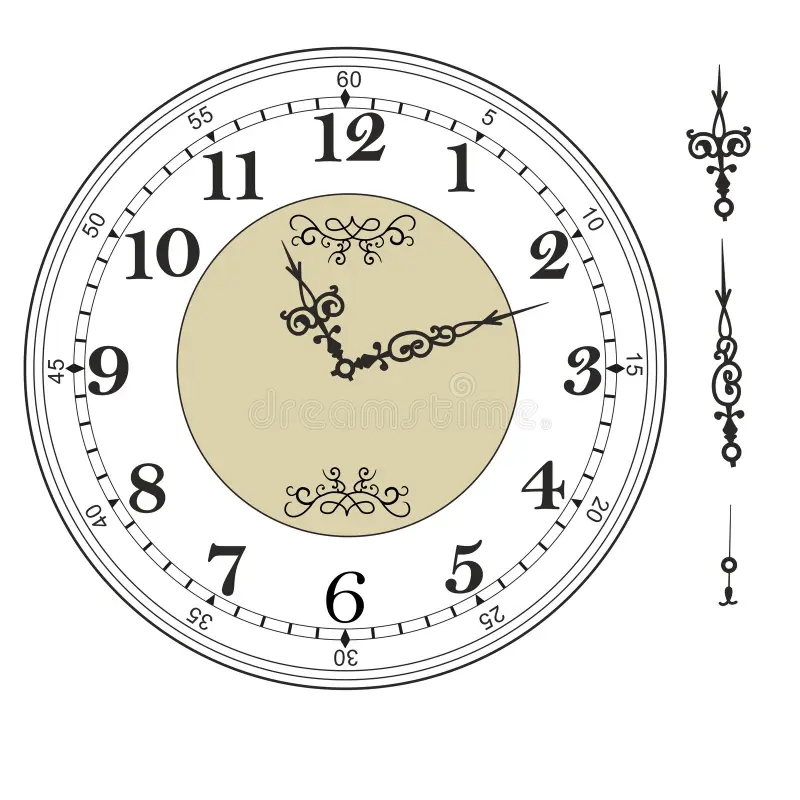 Clock Face Template Printable