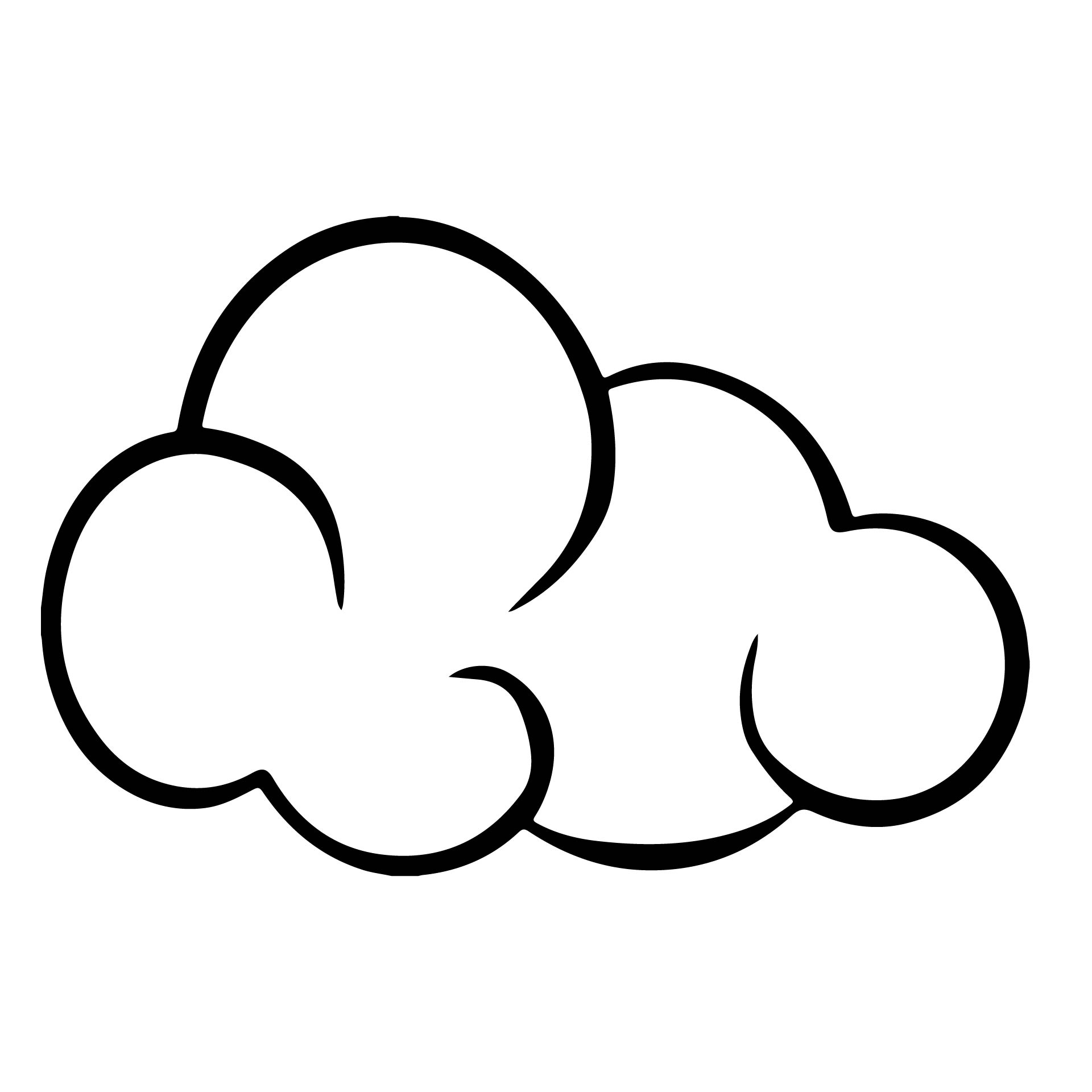 Free Printable Large Cloud Template