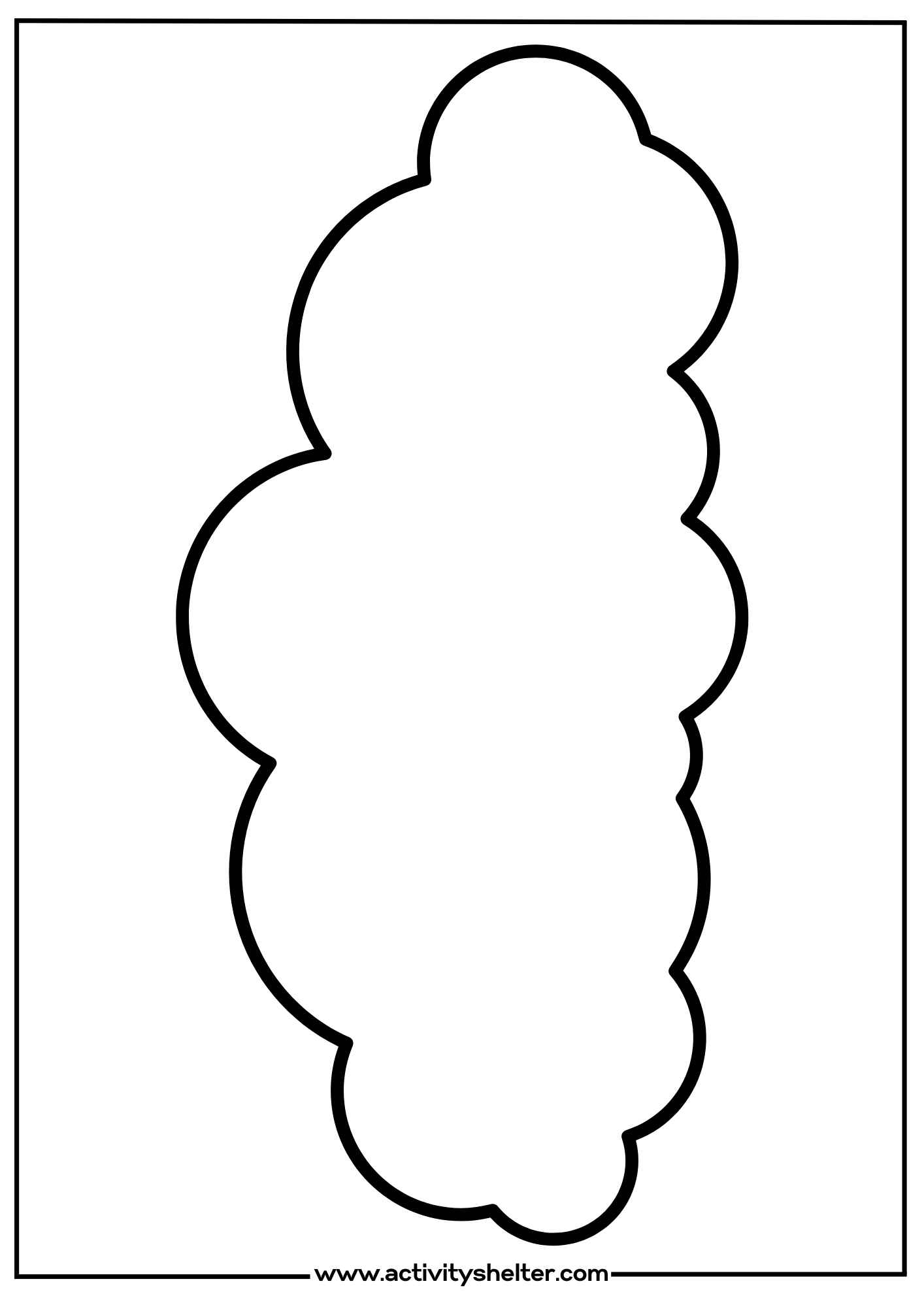 Clouds Template Printable