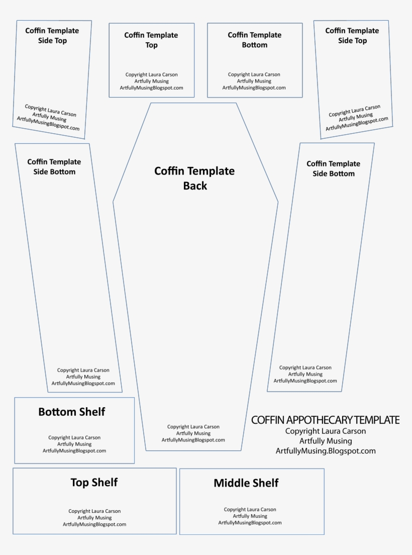 Coffin Apothecary With Raven Doors New Collage Sheet Prop Coffin Template Transparent PNG 771x1024 Free Download On NicePNG