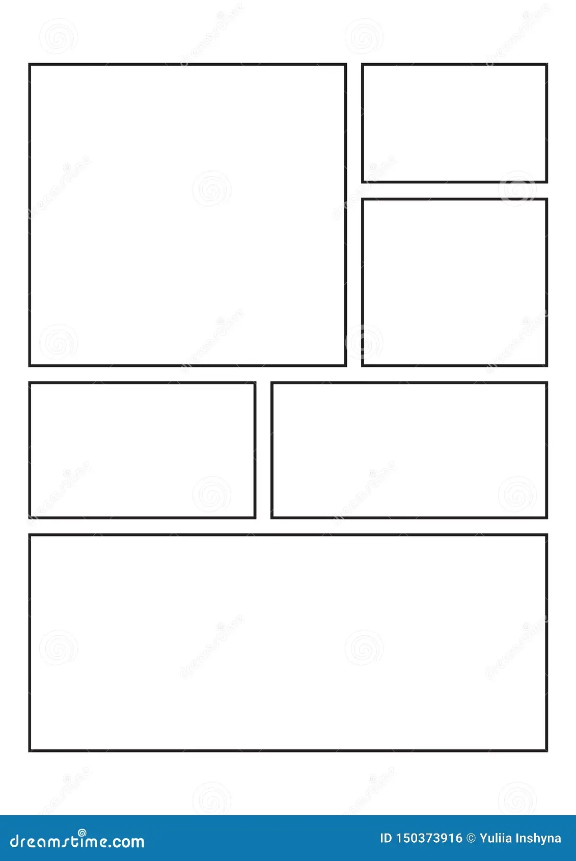 Comic Book Strip Templates Stock Vector Illustration Of Paper 150373916