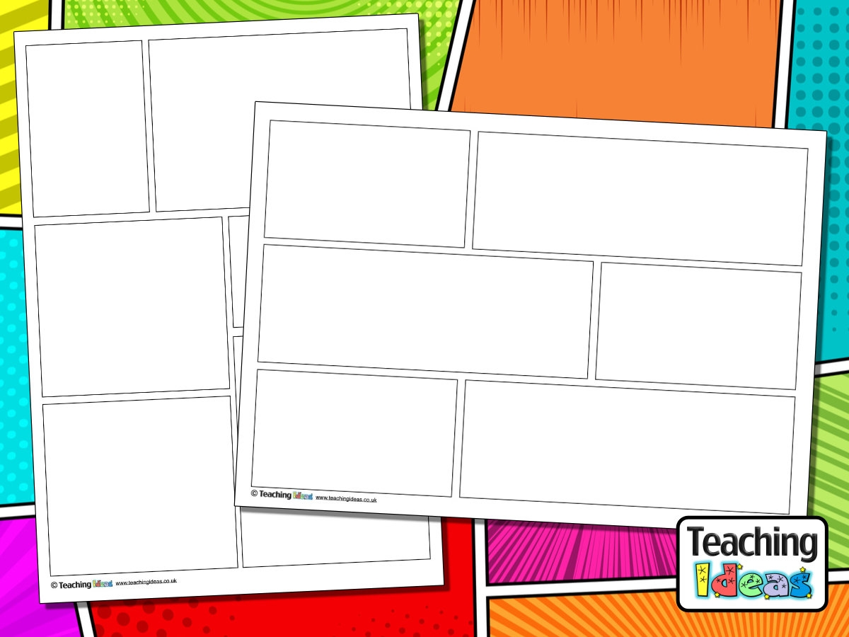 Template For Comic Strip Free Printable
