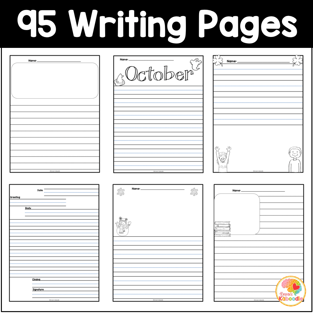 CreatePrintables Editable Printable Primary Story Writing Paper Worksheets Library