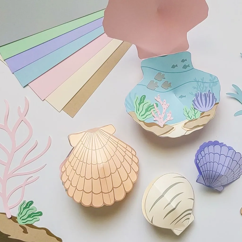 Cute DIY Paper Seashells Summer Craft For Kids Merriment Design