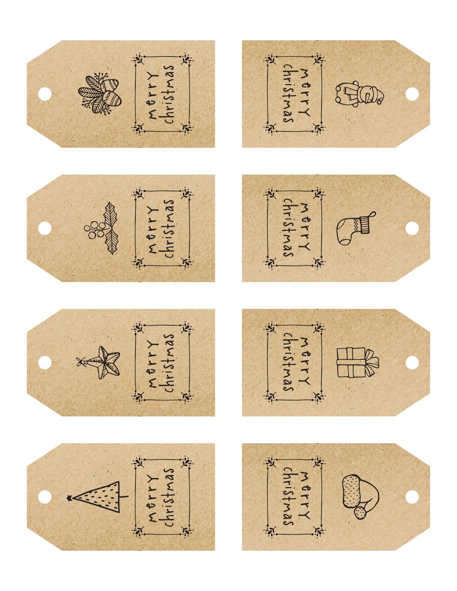 Cute U0026 Free Printable Christmas Tags For Everyone On Your List 