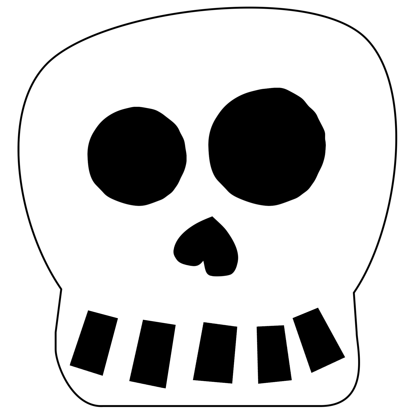 Day Of The Dead Skull Template Printable Free Printable Design Resources