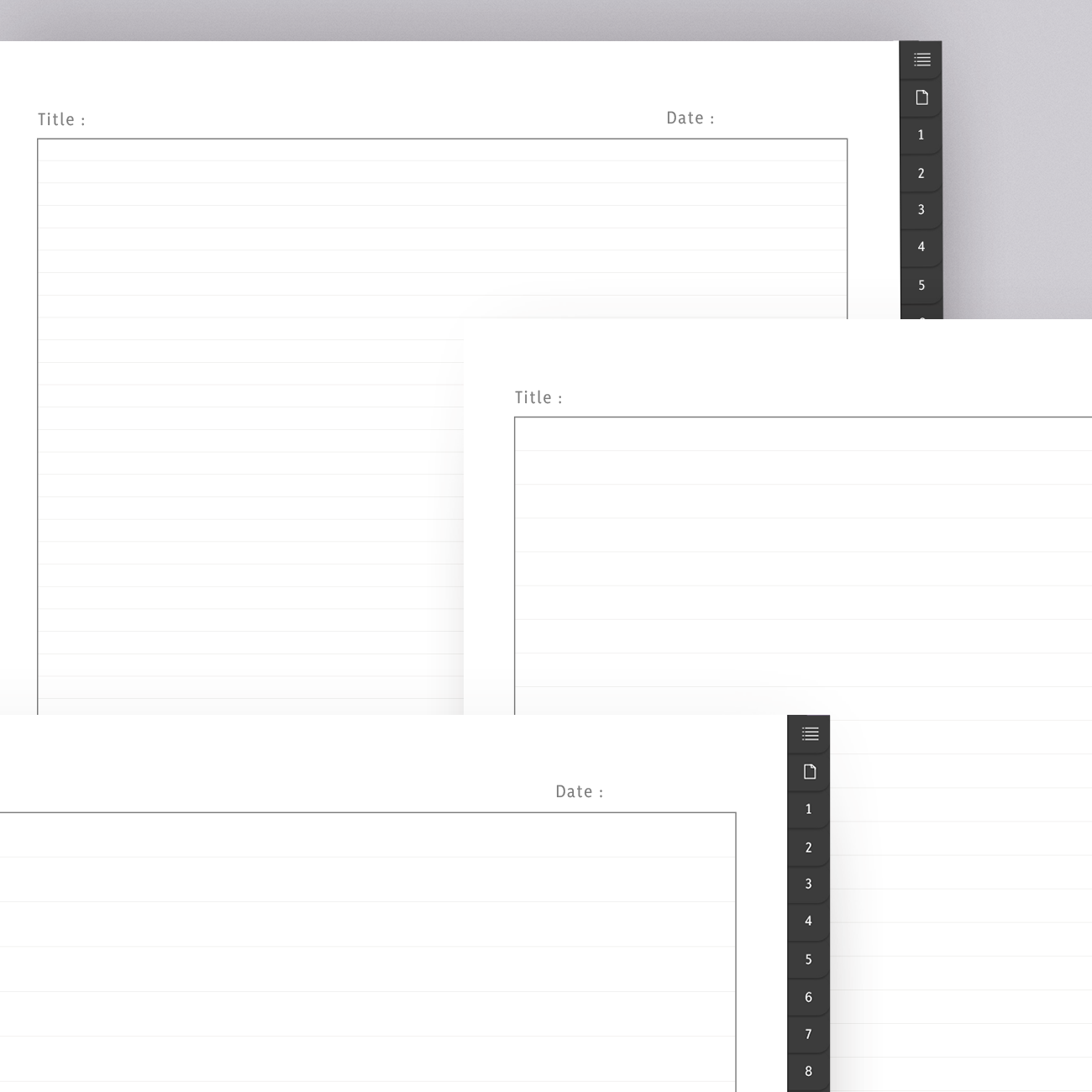 Digital Notebook With 195 Notes Templates IPad Note taking