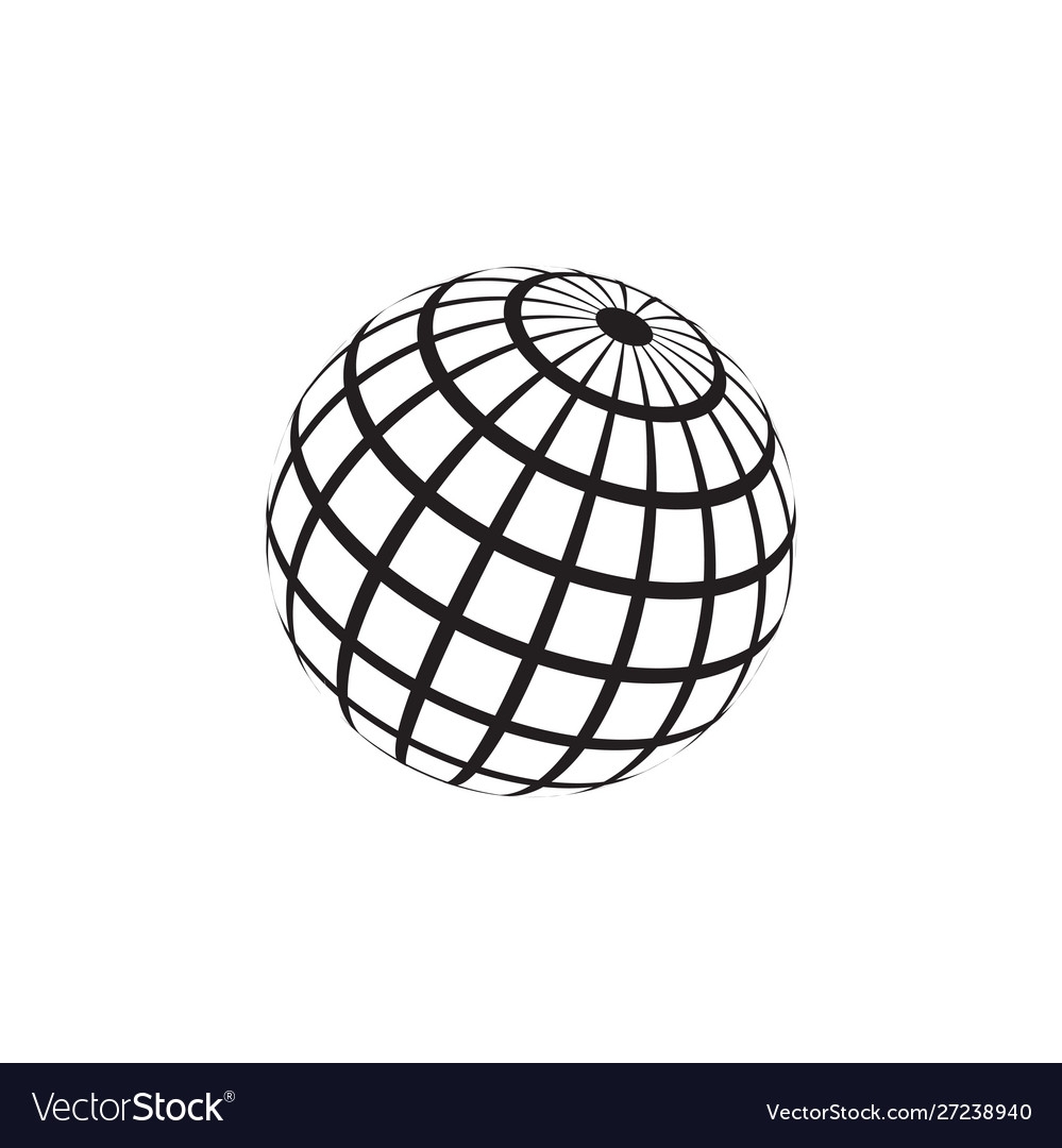 Disco Ball Graphic Design Template Isolated Vector Image