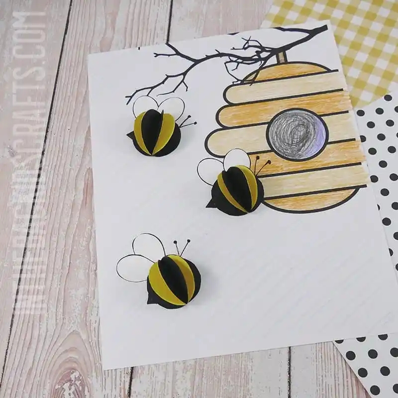 Free Printable Beehive Template