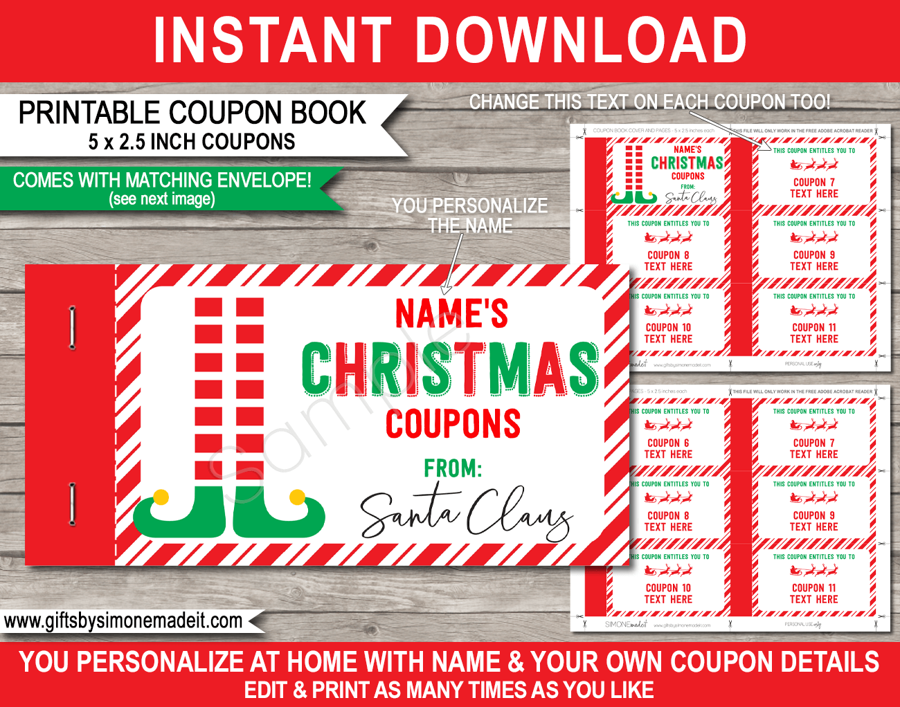 Coupon Book Template Printable